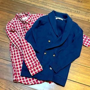 Hope and Henry Button-Down and Cardigan EUC Medium